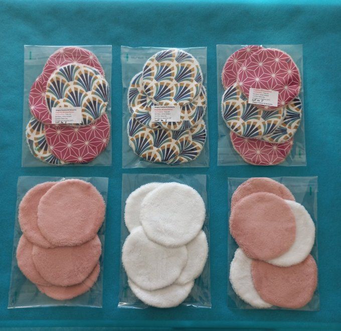 Lot de 5 lingettes démaquillantes