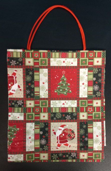 Sac Cadeau Père Noël en Tissu